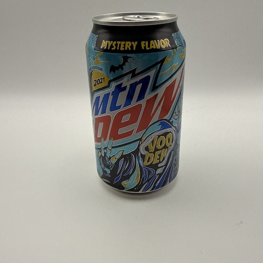 2021 Mountain Dew VooDew Halloween Mystery Flavor 12 oz Can UNOPENED Voodoo